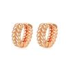 High-End Korean Minimalist Geometric Wheat Earrings for Women with Cool Style and Unique Personality