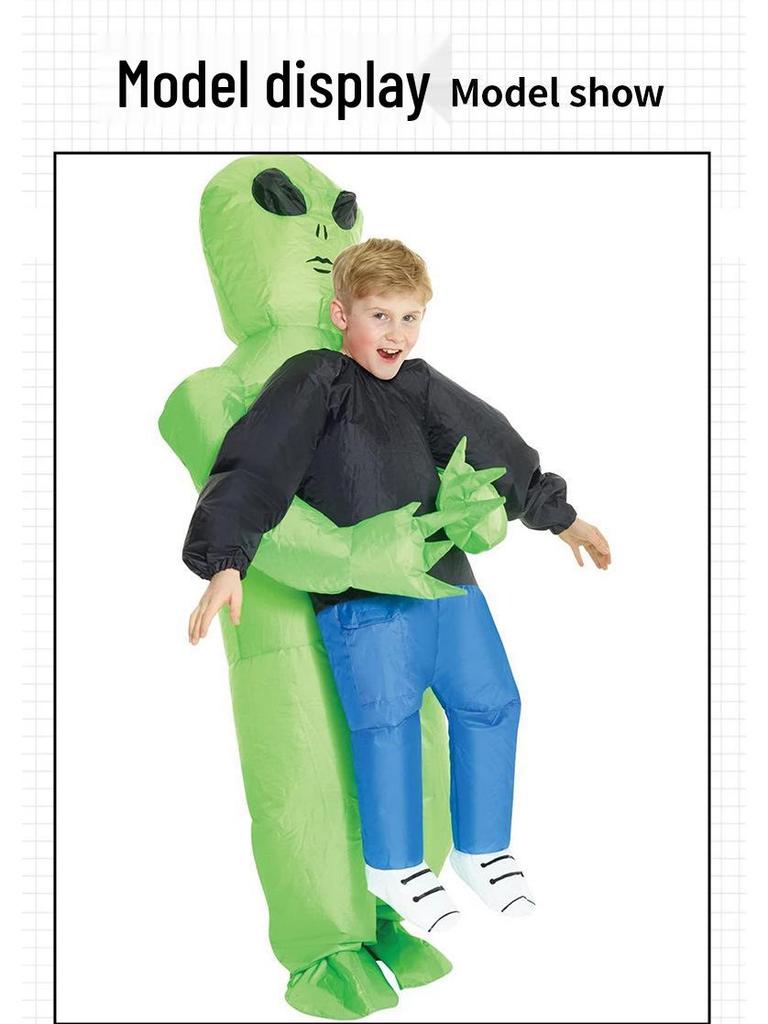 Aufblasbares Alien-Kostüm für Kinder & Erwachsene - Lustiges Verkleidungsstück für Halloween & Ostern