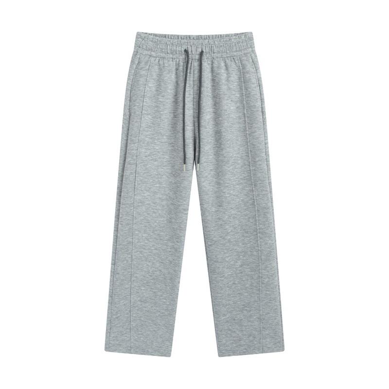 New antibacterial air narrow version casual pants women's autumn and winter thin wide-leg pants sports loose straight sweatpants women