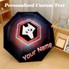8 Rib Auto Folding Umbrella Wolverhampton Wanderers Football Print Custom Name Text Portable Rain Gear