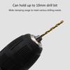 0.8-10mm Precise Keyless Drill Chuck Converter 3/8"- 24UNF Thread Quick Change Adapter Shank 1/4" Hex