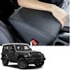 Center Console Armrest Cover Compatible With Jeep Wrangler JL/JLU 2018-2024 2025 And Jeep Gladiator JT Truck     2024 2025, Accessories PU Leather