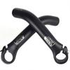 1 Pair Aluminum Alloy Bicycle  Vice  Handles Ergonomic Extended Rest Horn Handlebar One-piece Forged