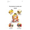 To Assemble Mini City Commercial Street Decoration Model Compatible With Building Blocks for Children's Educational Toys
