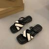 French Fairy Style Flat-bottomed Sandals Female Summer Outer Wear Temperament with Skirt New Popular Versatile Roman Sandals