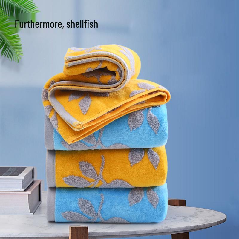Pure Cotton Velour Bath & Beach Towel Set for Men and Women - Soft, Strong, and Highly Absorbent.