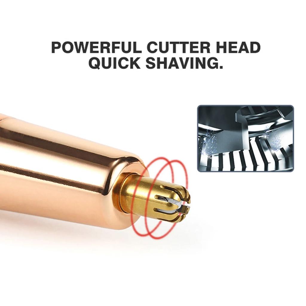 4 In 1 Multi Painless Electric Body Eyebrow Trimmer Facial Nose Ear Hair Remove Rechargeable Armpit Razor Ladies Underarm Shaver