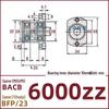 Double-Cut Flange Circlip Bearing Housing, Aluminum Alloy, BACB6800ZZ BFP23.