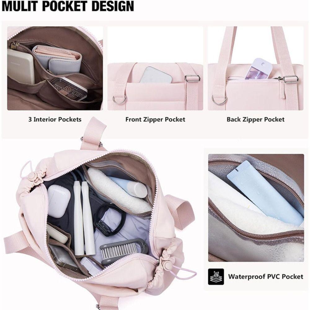 Gym Bag Large Travel Duffel Bag for Women Water-Resistant Sport Bags with Wet Pocket Fitness Training Bag Luggage Bag