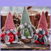 Adorable Christmas Doll Decoration With Striped Hat And No Face For Festive Cheer