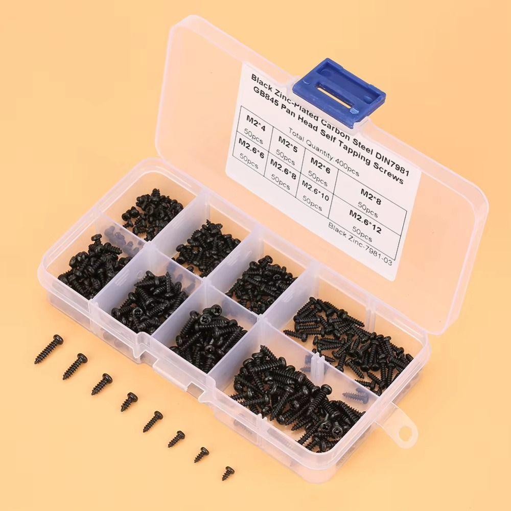 400pcs/500pcs Cross Recessed Head Self Tapping Screws Carbon Steel Laptop Screws  Laptop Repair