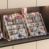 Acrylic Display Stand 5-Tier, Multi-Layer Rack for Badges Pins Keychains, Anime Collectible Storage Organizer