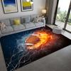 Sports Court Carpet Living Room Coffee Table Floor Mat 3D Bedroom Bedside Blanket Football Basketball Floor