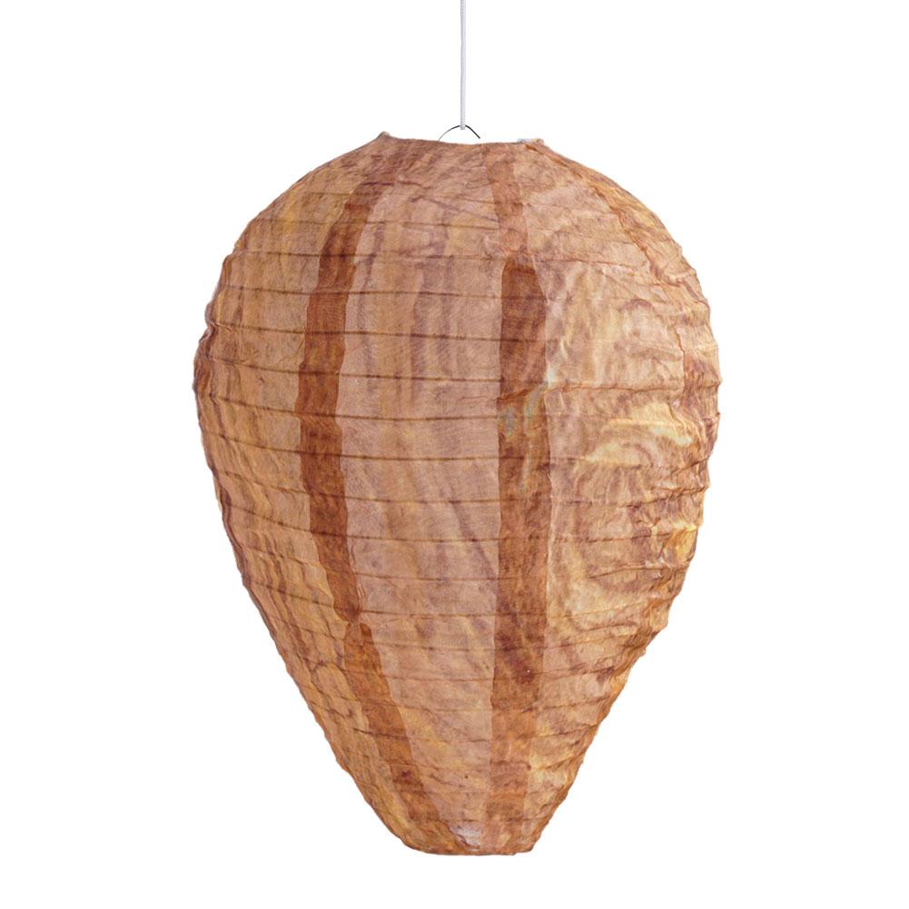Hanging Wasp Nest Decoy Outdoor Waterproof Fake Wasp Insects Lantern Hornets Nest Nest Paper Decoy Drive Beehive Plastic De E2A0