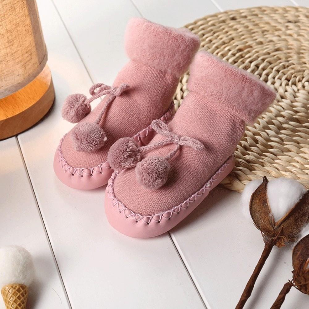 Plush Newborn Baby Shoes Casual Anti-Slip Socks New Floor Toddler Socks  Infant Girls Boys