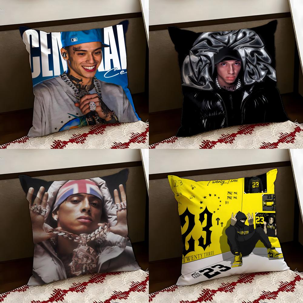 RAP CCentral Cee Cushion Cover Reversible Soft Durable Pillow Cover Home Car MultiScene Use for Daily Comfort