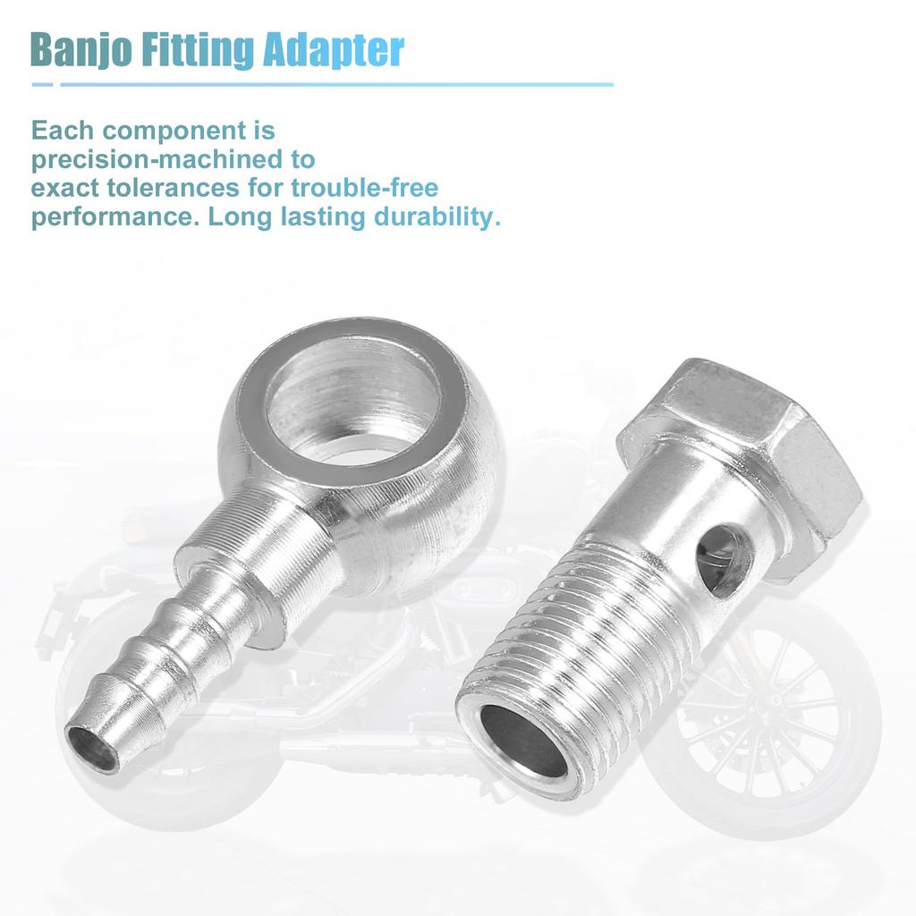 ACROPIX 14mm ID 8mm OD M14x1.5 Banjo Bolt Hose Barb Fitting Universal Banjo Fitting