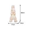 Sun Lemon Knee Rabbit Sleeping Beige 17x14x36cm Stuffed Animal Rabbit P-9552