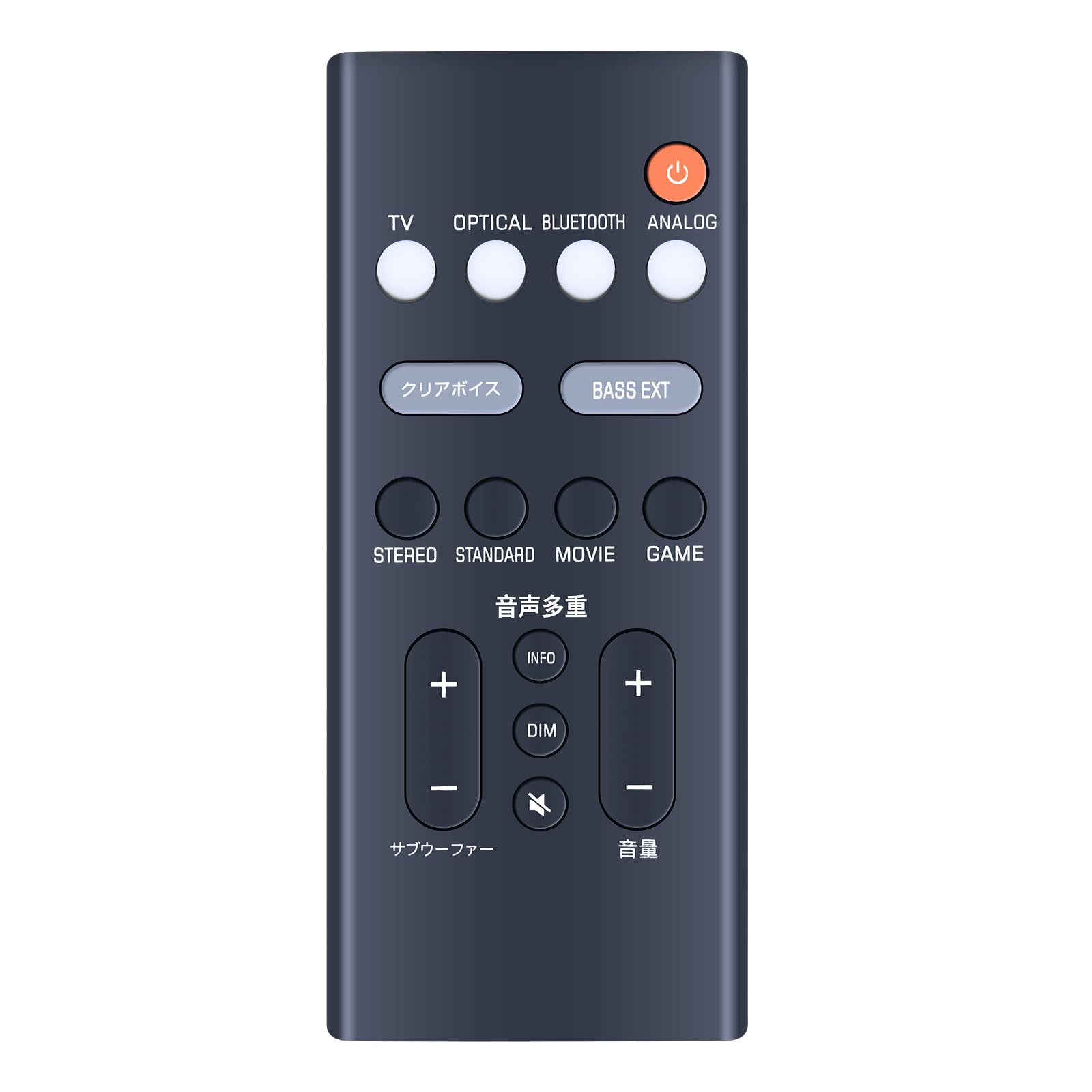 

AVTVA Soundbar Remote Control for YAMAHA SR-C20A SR-C30A