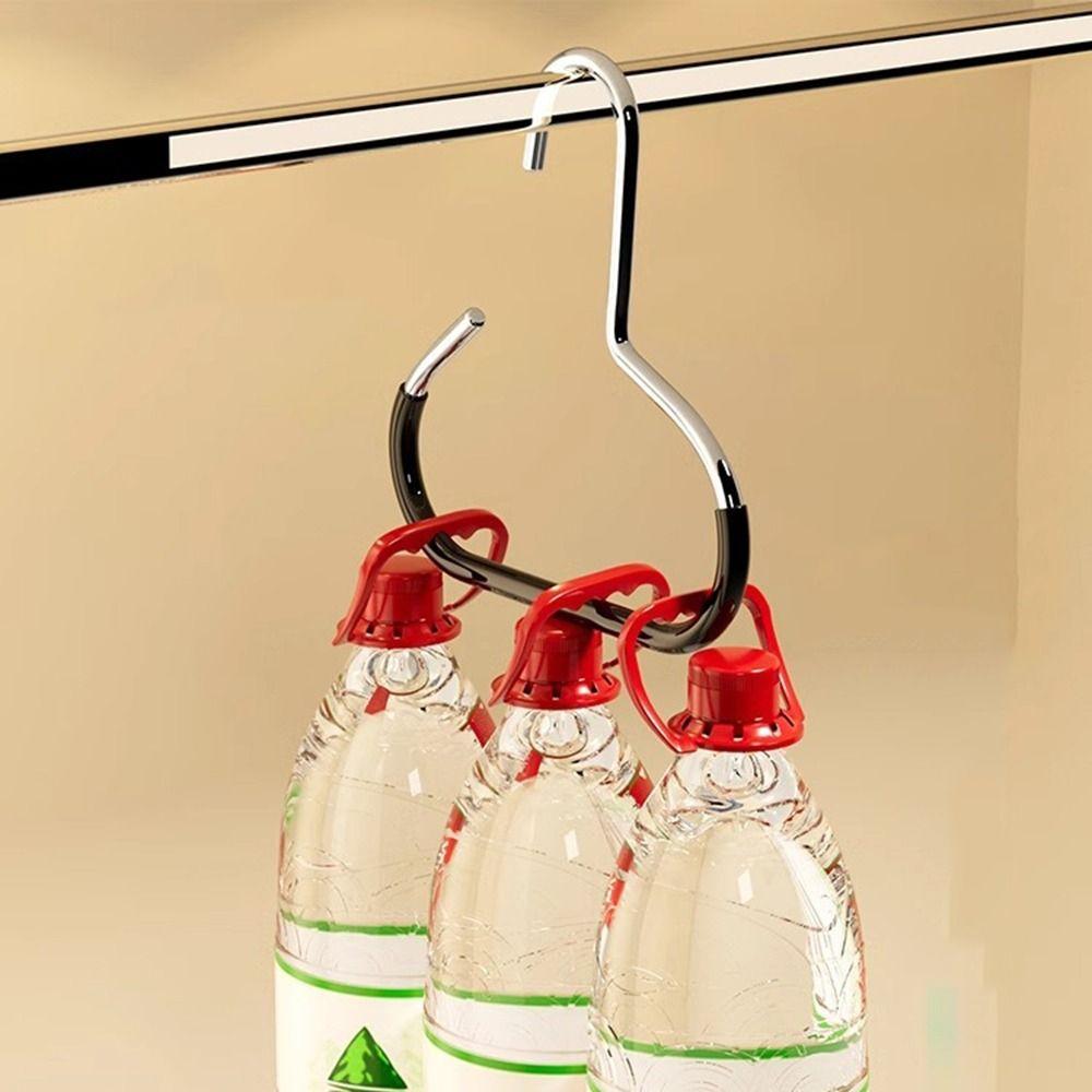 5Pcs Carbon Steel Closet Hat Hanger Space Saving Baseball Cap Hanger Hat Storage Hook Wardrobe