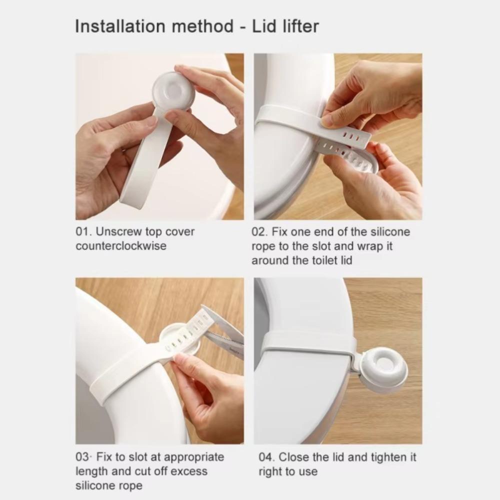 Touch Free Toilet Lid Lifter Handle Durable Closestool Holder  WC Accessories