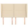 VidaXL Headboard with Ears Cream 147x23x118-128 Cm Fabric3117819