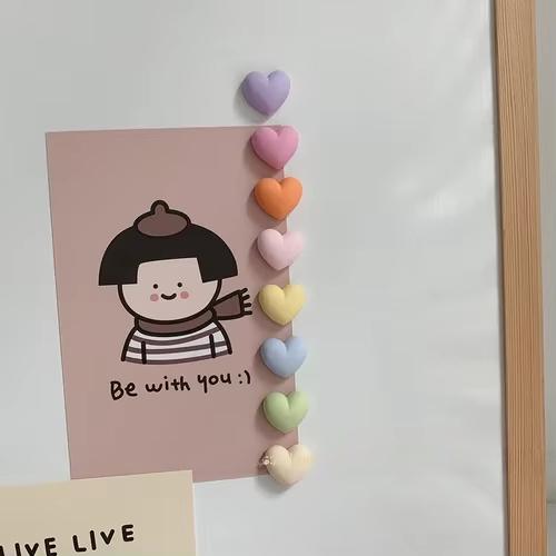 10 Stück Macaron Mattiert Rund Quadrat Kühlschrankmagnete Stark Sterne Liebe Magnetisch Pos Fest