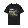 Mentally Where Im At Sitting Wolf Funny Wolf Funny Meme Shirt