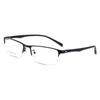 Metal Semi-Rimless Square Prescription Short-shor Eyeglasses with Anti-UV Coating Photochromic Myopia Eyewear 0 -0.5 -0.75 To -6