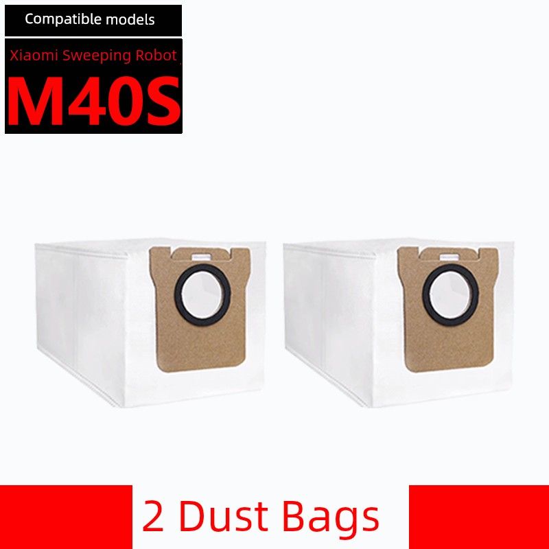 

Suitable for Xiaomi Mijia M40S Robot Vacuum Cleaner Accessories Consumables: Mop Cloth, Side Brush, Filter, Cleaning Fluid, Dust Bag 2 Odor-Free Dust Bags