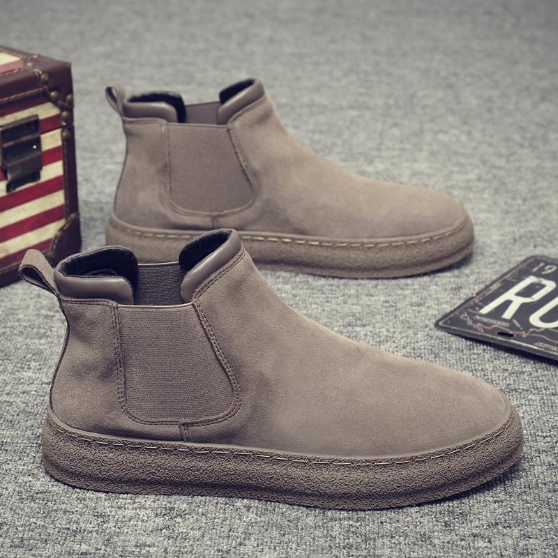 

Martin boots winter velvet warm suede two cotton shoes retro labor insurance thick-soled snow boots 39 серый