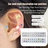 20 Patches Heart Butterfly Bow  Ear Point Stickers Ear Pressure Stick Acupuncture Magnetic Beads Auricular Ear Sticker