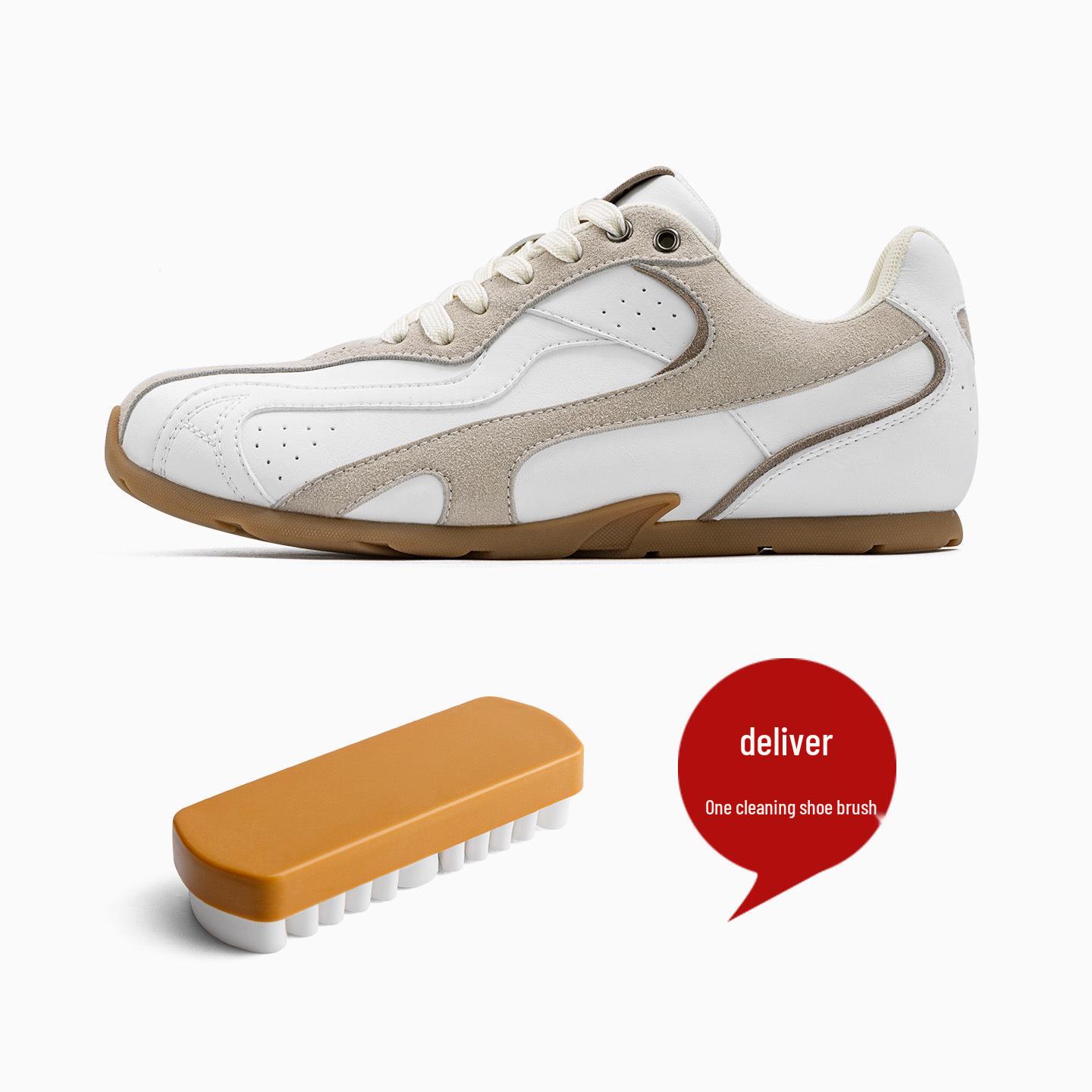 

MRA 2025 Men s Autumn Racing & Casual White Shoes – Thin Sole German Trainers 43 белый