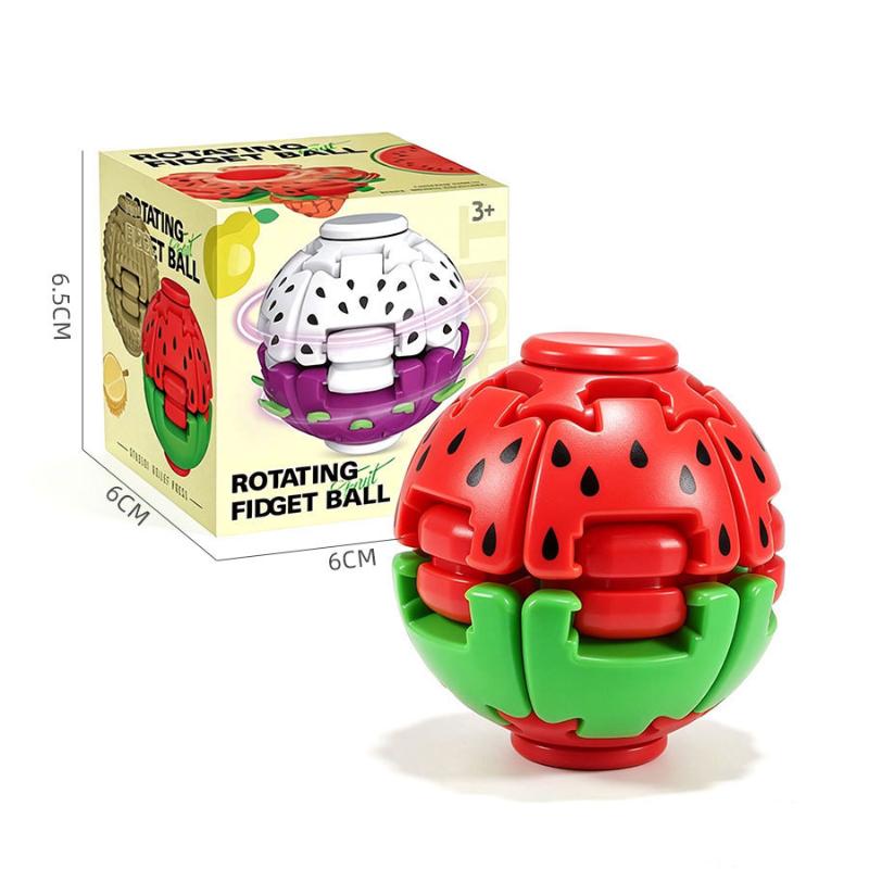 Drücken Sie den Gyro-Ball-Dekompressionsspielzeug Den Neuen Und Seltsamen Fingerspitzen-Kreisel Spielen Grenzüberschreitender Burger Drehender Ball