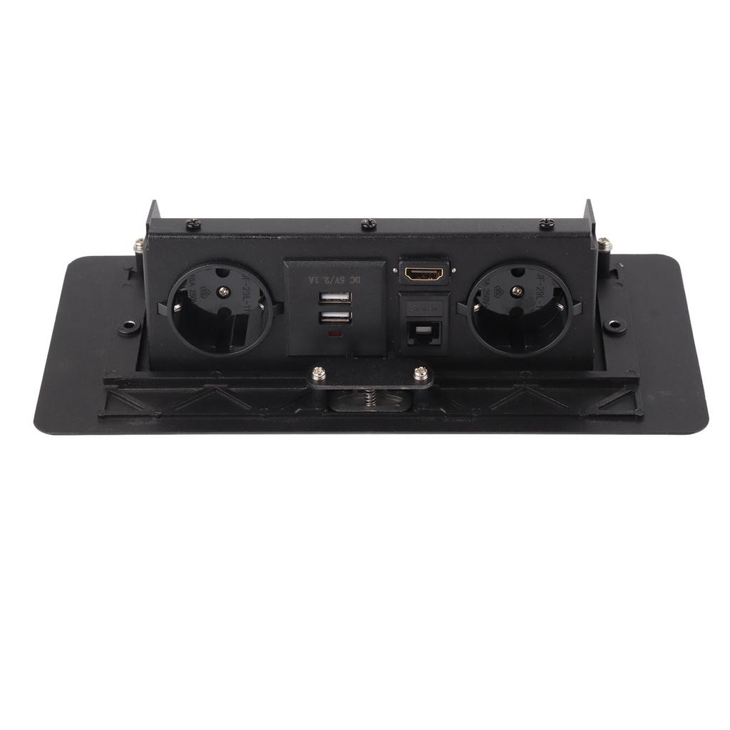 Priza de Podea Aluminiu Aliaj Modern Rezistent la Praf Ieșire Încastrată cu USB Mufă Rețea Video