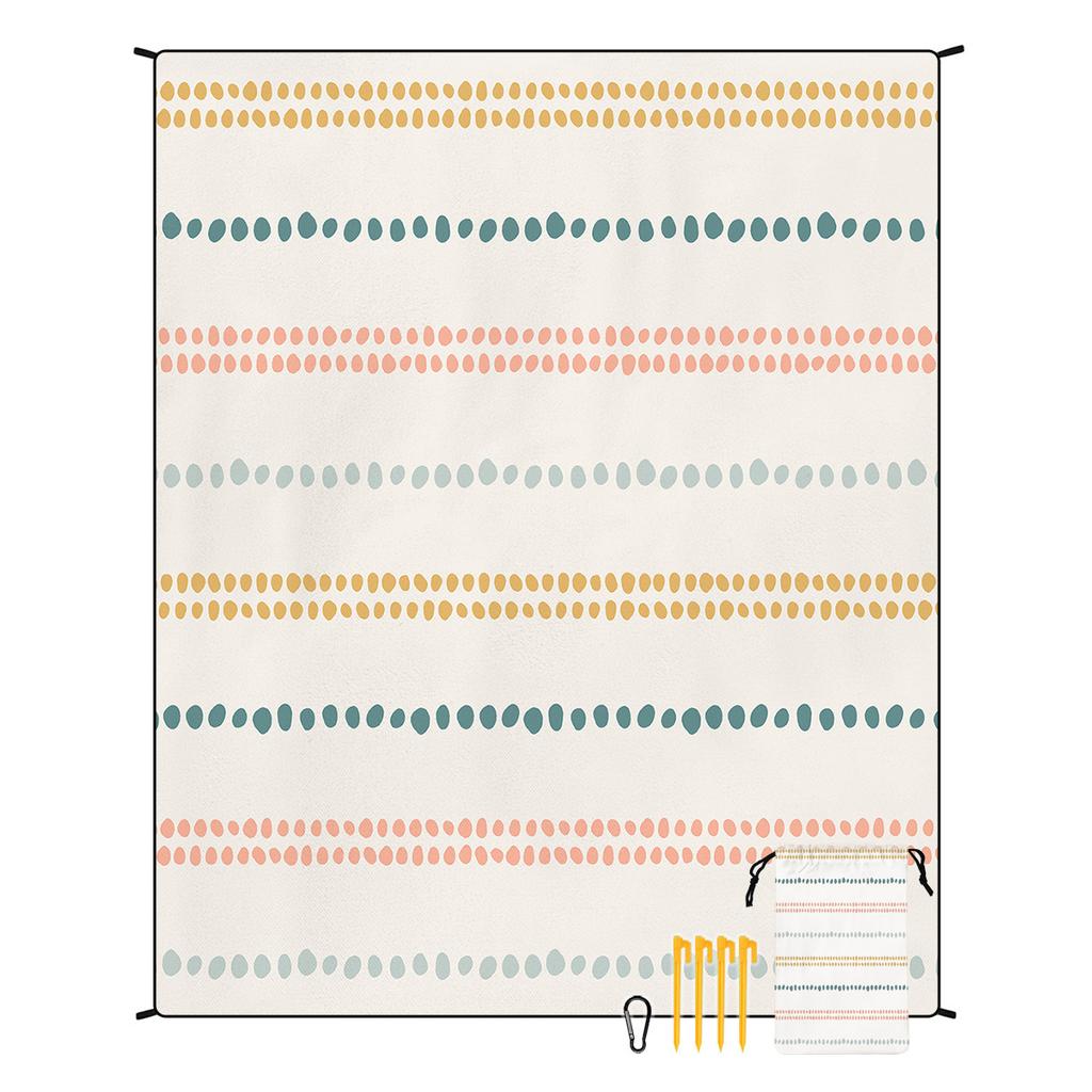 Bohemian Beach Mat Moisture-proof Mat Outdoor Seat Cushion Picnic Mat Customized Tent Camping Floor Mat 180 * 220CM 550g