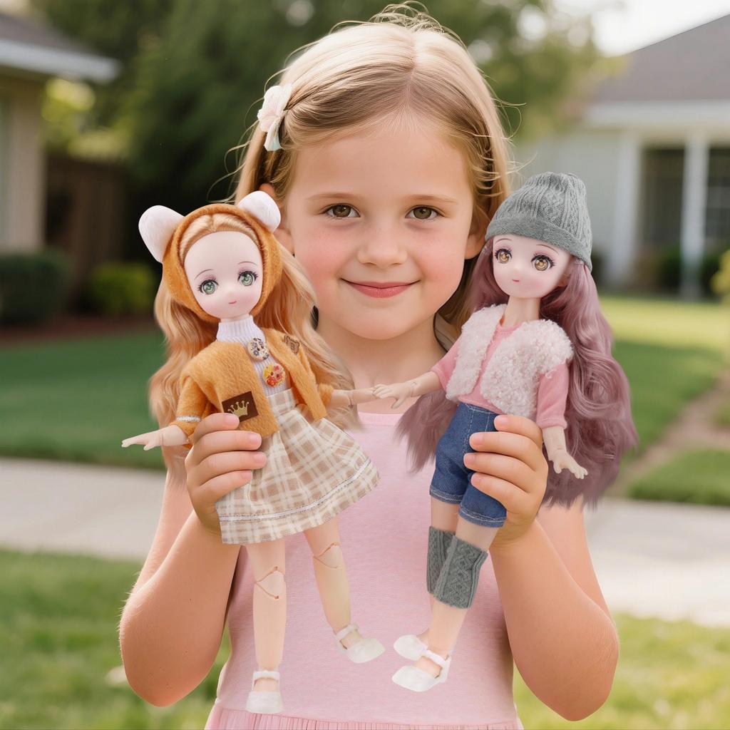 Cartoon Face Two Yuan Doll Cartoon Princess Doll Girl Children'S Toys