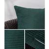 Housse de coussin décorative 45 x 45 cm en tissu côtelé avec ouverture dissimulée pour lit Chaise Siège de fenêtre Style