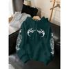 Autumn and Winter Men's European Retro Style Fashion Designer Street Wear Hooded Sweatshirt, Suitable for Daily Street Wear Casual Wear