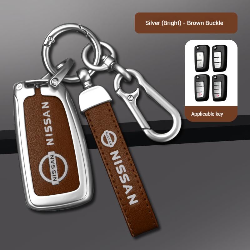 

Zinc Alloy Leather Car Key Cover Case Nissan Qashqai Juke X-Trail Patrol Note Leaf Altima Maxima Murano Tiida Teana Rogue Sentra