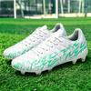 Full Protection AG FG Football Boots Woven PU Fabric TPU Wear Resistant Sole Stable Grip for Junior Football Players