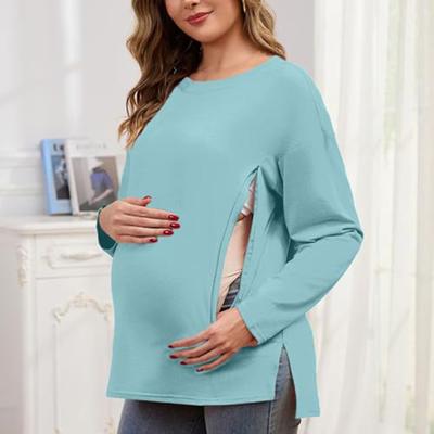Women's Solid Color Long Sleeved Fashionable Women's Casual Top