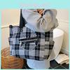 Grid Pu Modern Bag Stitching Internal Slots Work Weekend Outings Travel Bags