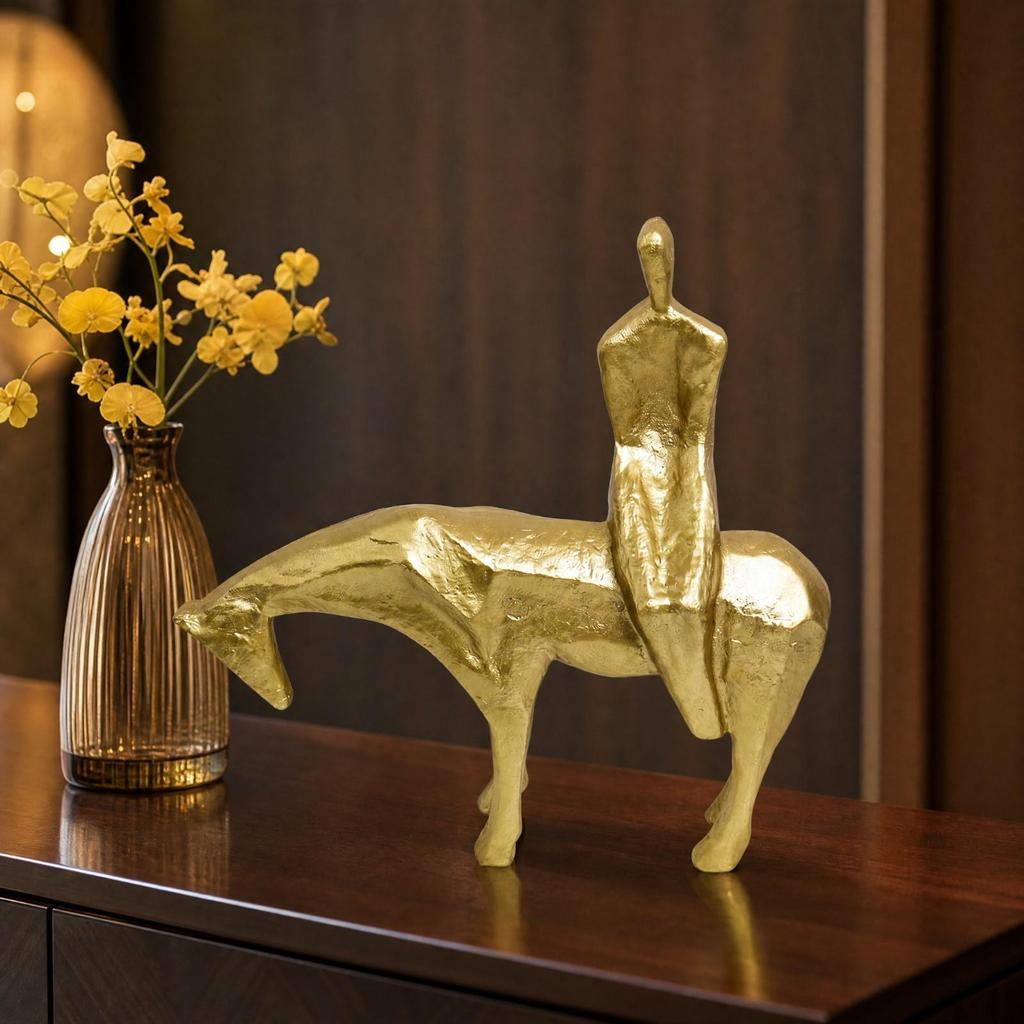 Abstract Human and Horse Sculpture Stylish for Entryway, Living Room