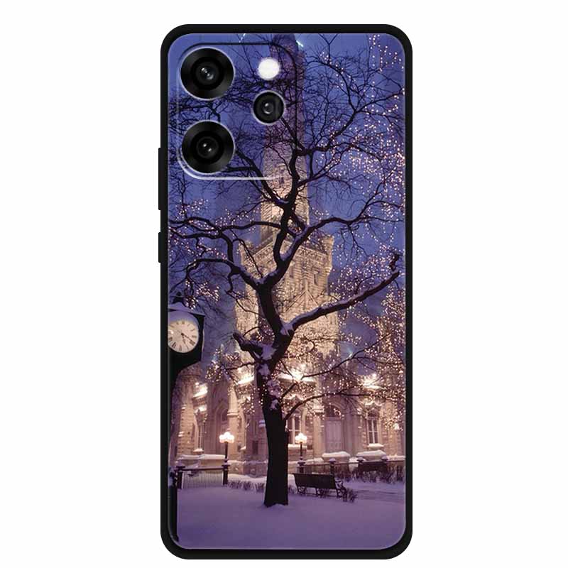 For Oppo Reno15 Phone Case TPU Soft Silicone Tech Style Case for Oppo Reno 15 Flower Heart-shaped Protector Cover PLW110 Coque