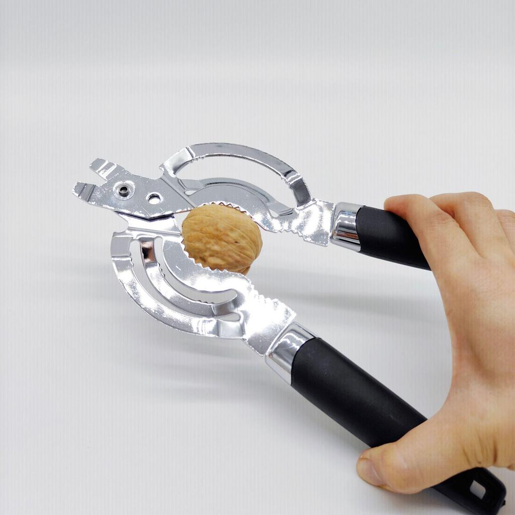 Multifunctional Jar, Can, and Bottle Opener with Walnut Cracker