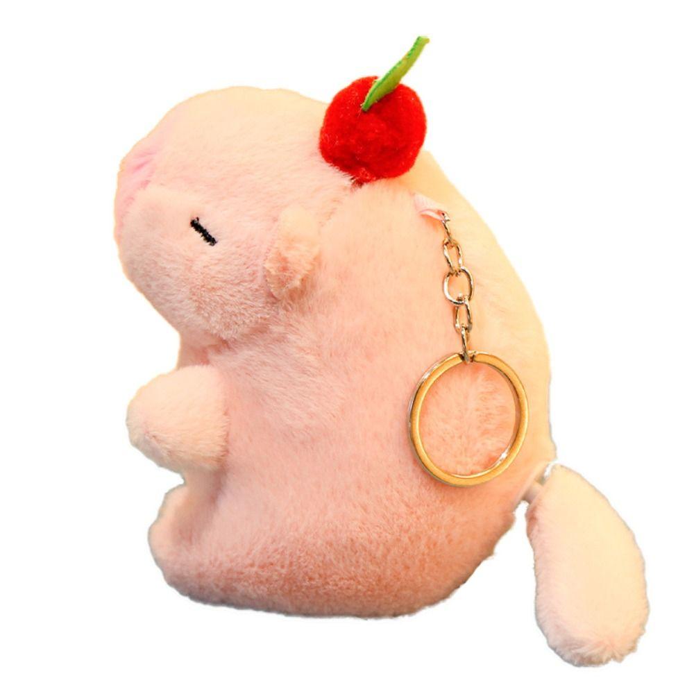 Plush Wagging Tail Capybara Doll Cute Fluffty Animal Doll Creative Cartoon Capybara Doll  Kids Toy