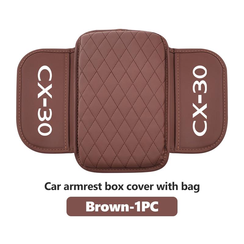For Mazda Car Center Console Protector Cover Leather Armrest Box Cushion Pad CX5 MX5 CX7 Axela MS CX30 CX90 CX60 CX50 2 3 6 5