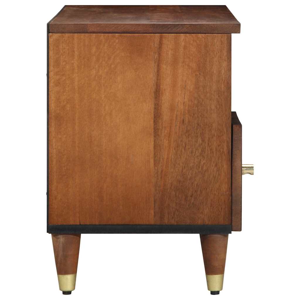 TV Stand Honey Brown 100 x 33 x 46 cm Solid Mango Wood