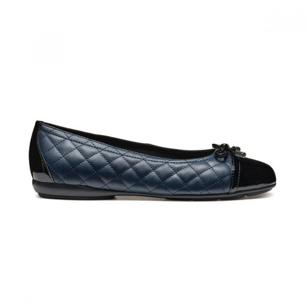 Geox Women S Flat ShoeS Comfort Quilted Anita Wide 8gxxyb4f2l Navy 26041 13180₽